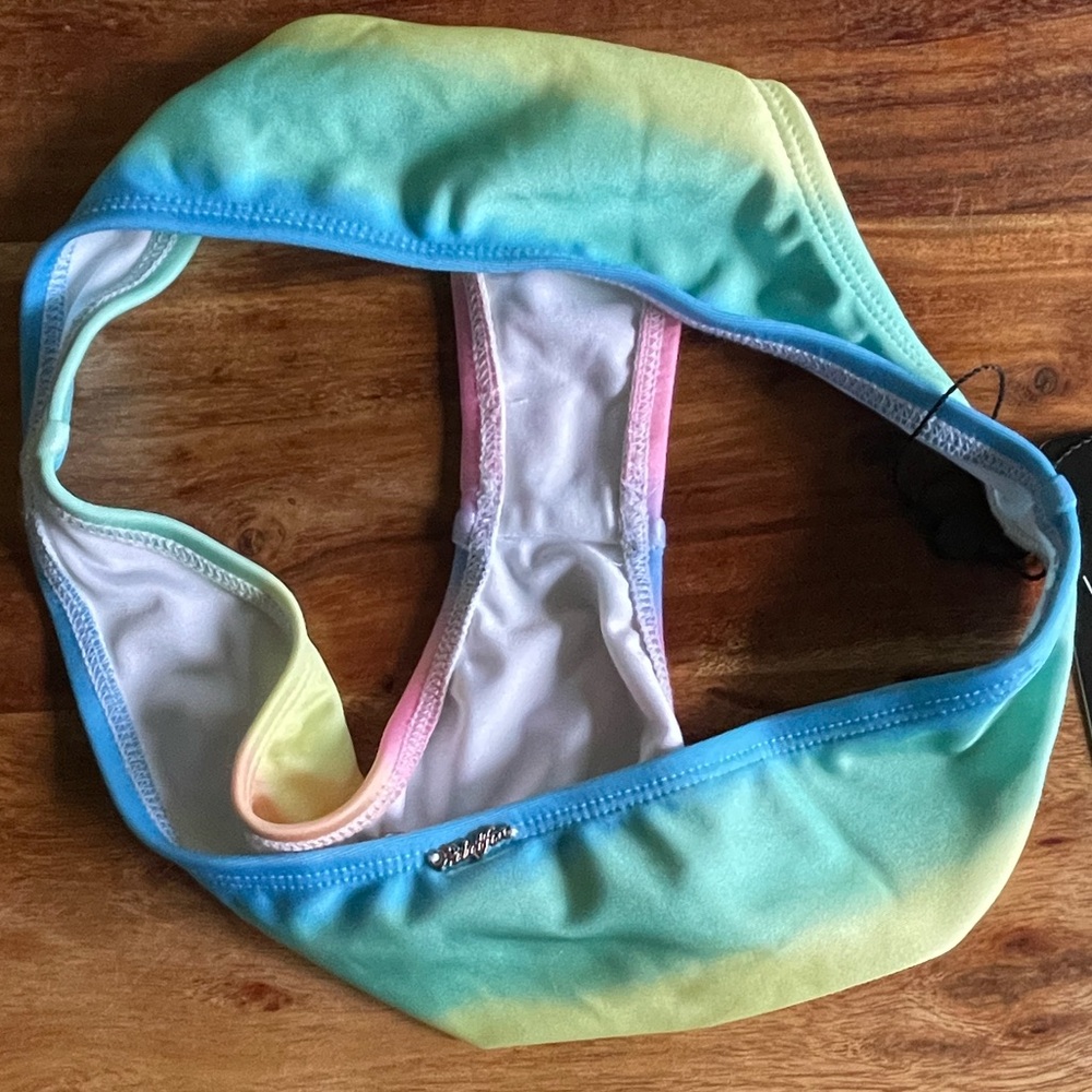 Wildfox Swim ombré rainbow seashell mermaid bikini SET - Picture 9 of 14
